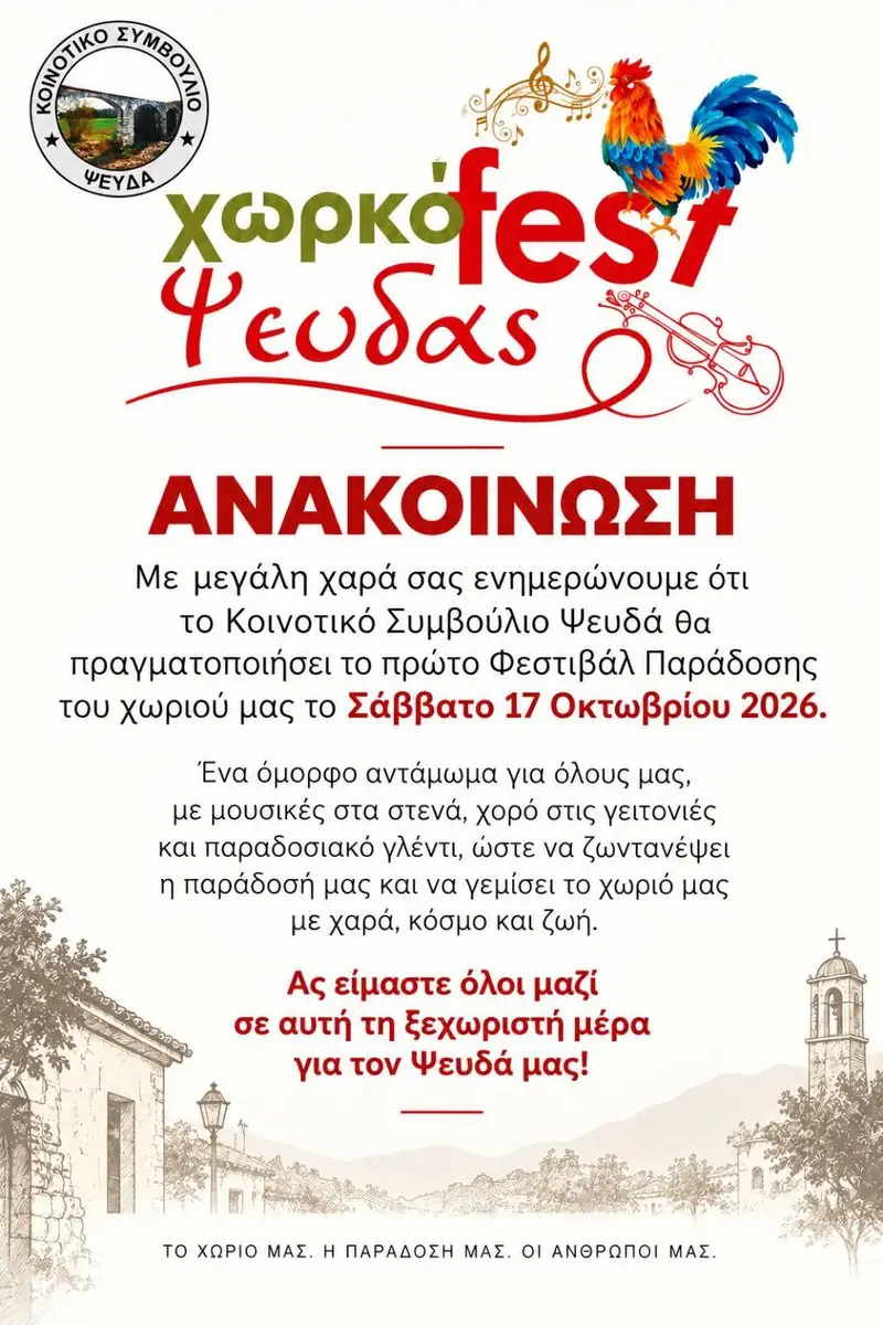 1ο Φεστιβάλ Παράδοσης στον Ψευδά