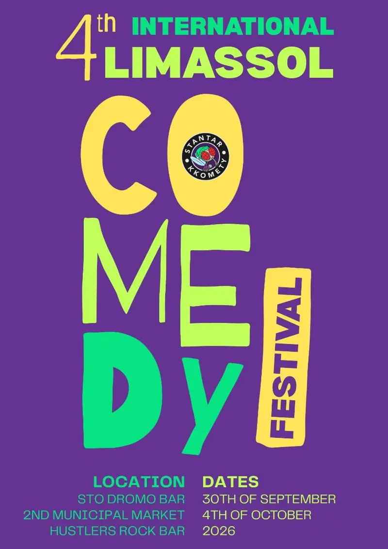 4th International Limassol Comedy Festival: 5 Days of Stand-Up in Limassol