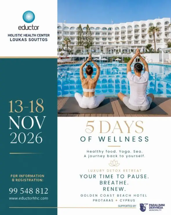 5 Days Wellness Retreat: Luxury Detox at Golden Coast Protaras
