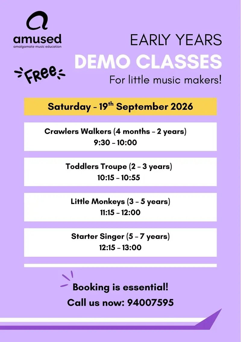 AMusEd Early Years: Free Demo Music Classes