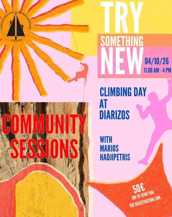 Community Climbing Day at Diarizos Valley with Marios Hadjipetris