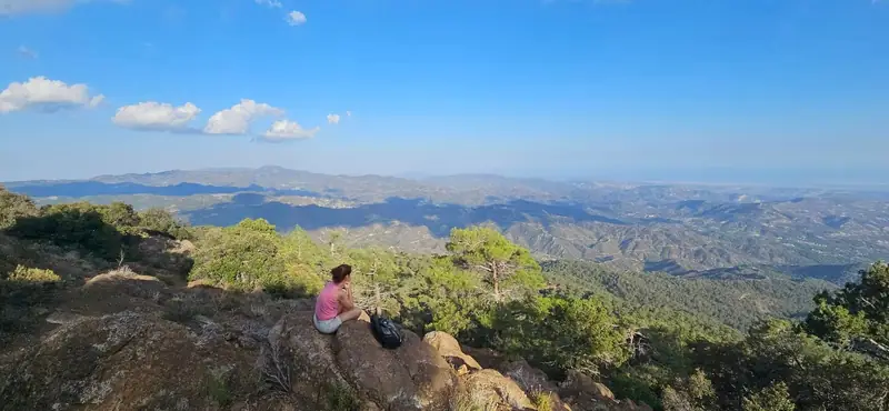 Easy Sunset Hike to Pouziaris Peak in Troodos