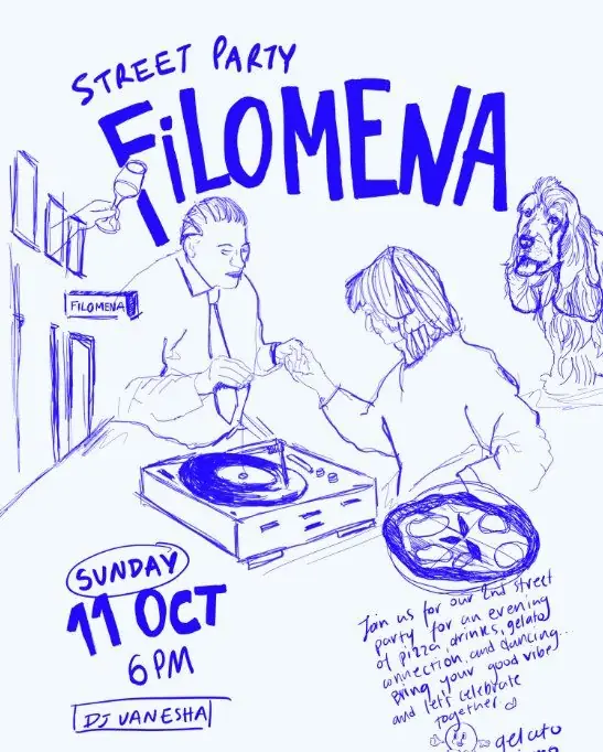 Filomena Street Party: Pizza, Gelato & DJ Night in Larnaca