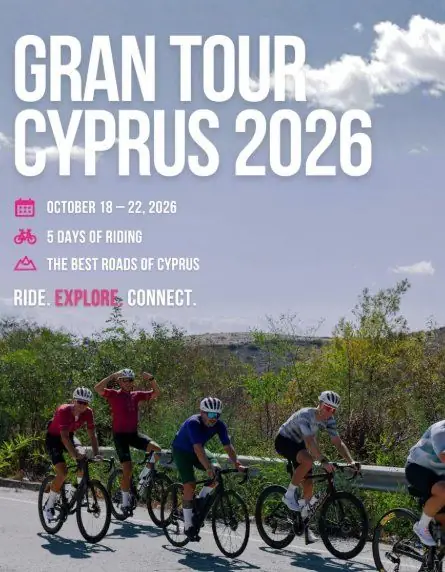 Gran Tour Cyprus 2026: 5-Day Cycling Adventure across Cyprus