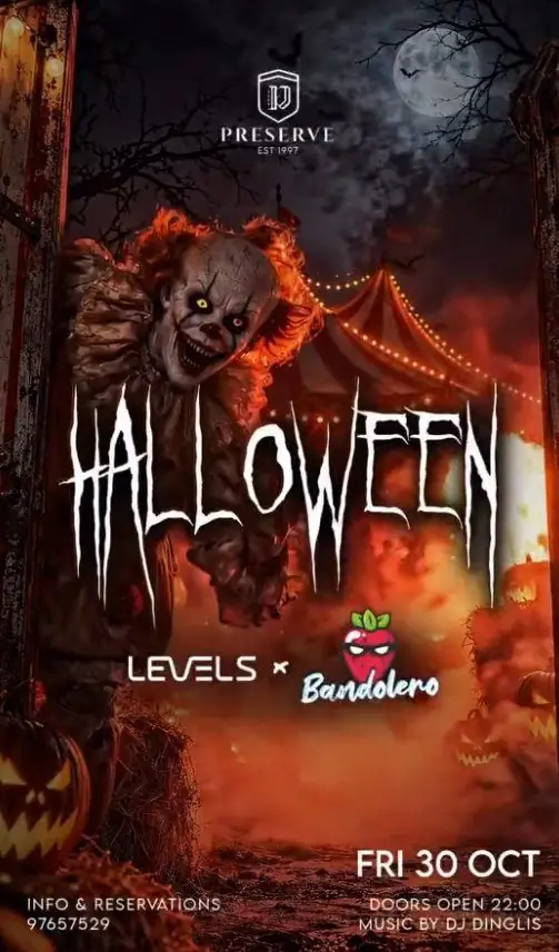 Halloween at Preserve: Levels x Bandolero Party in Larnaca