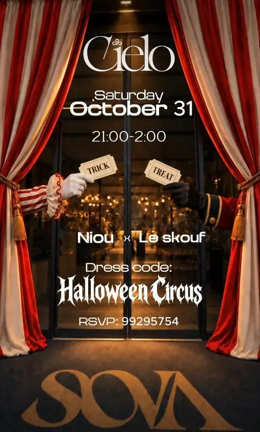 Halloween Circus: Cielo x Sova Party Night in Nicosia