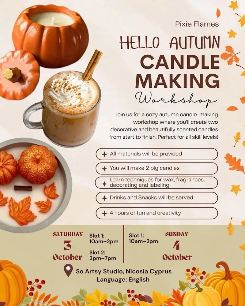 Hello Autumn Candle Making Workshop