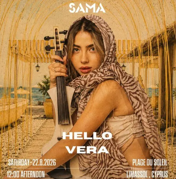 Hello Vera: Live Violin & Electronic Beach Day in Limassol