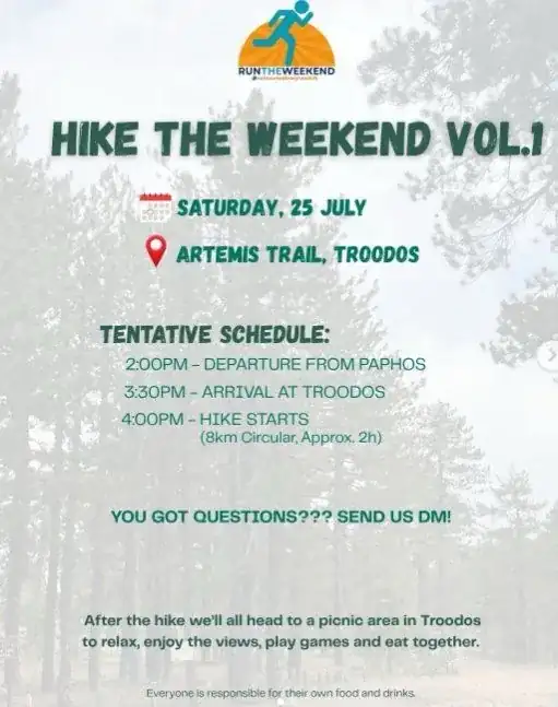 Hike the Weekend Vol.1: Group Hike on Artemis Trail, Troodos
