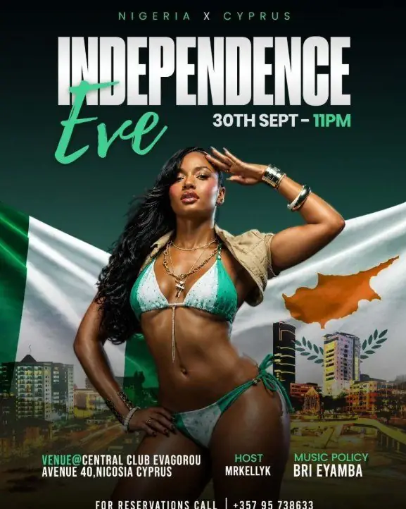 Independence Eve: Nigeria x Cyprus Night Party in Nicosia
