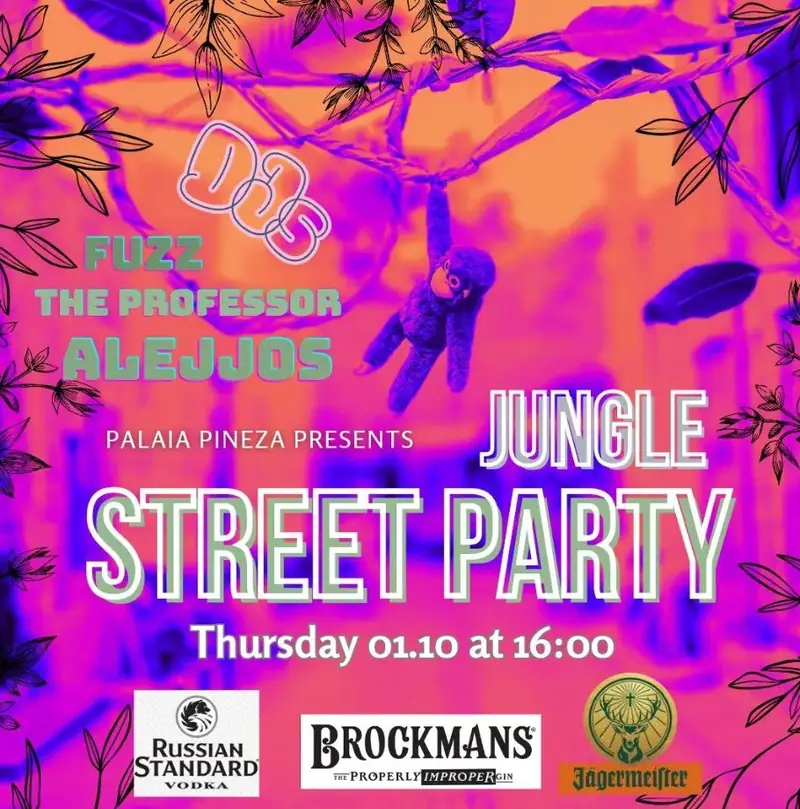 Jungle Street Party: Outdoor DJ Night at Palaia Pineza