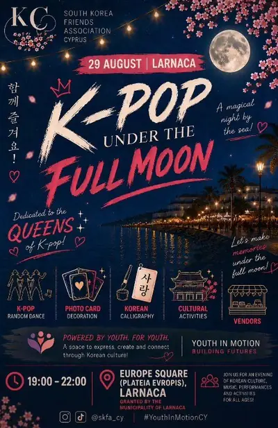 K-Pop Under the Full Moon: Korean Culture Night in Larnaca
