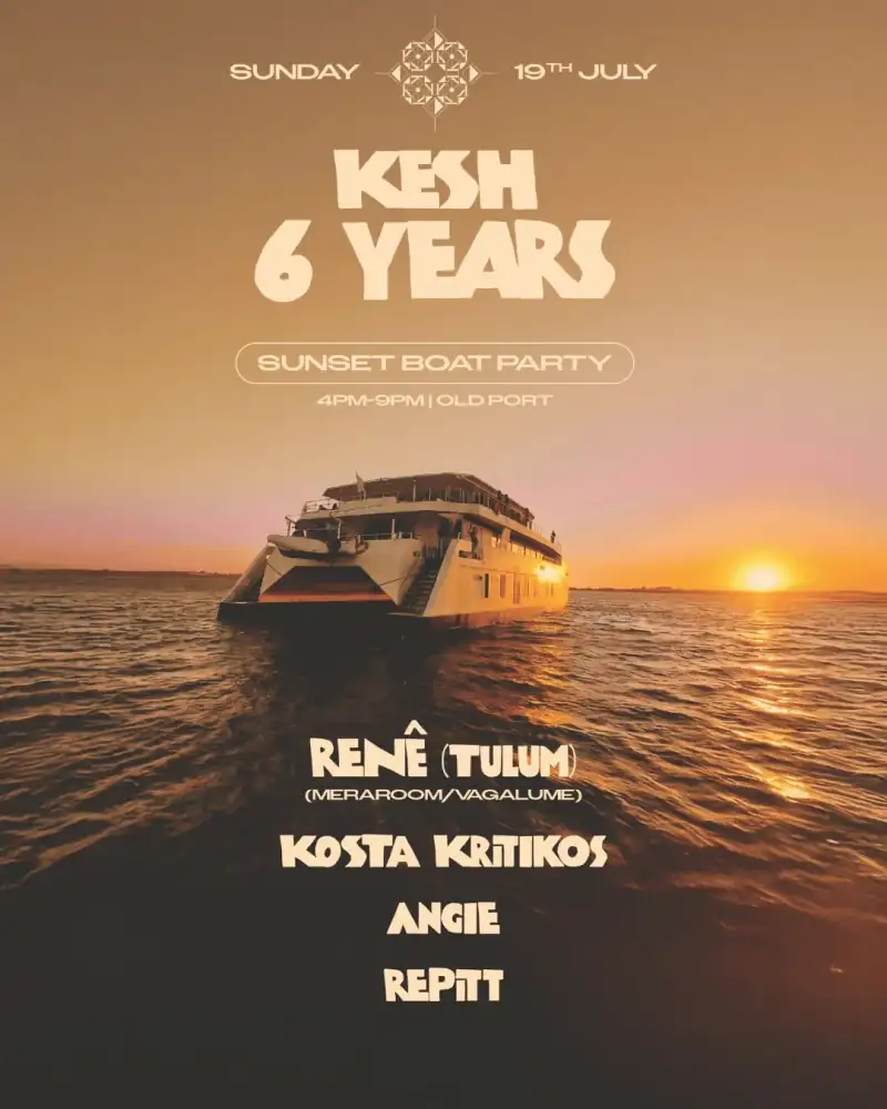 Kesh 6 YEARS - Sunset Boat Party at OLD PORT LIMASSOL