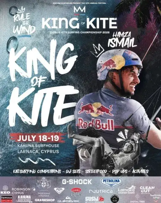 King of Kite: Cyprus Kitesurfing Championship 2026 in Larnaca