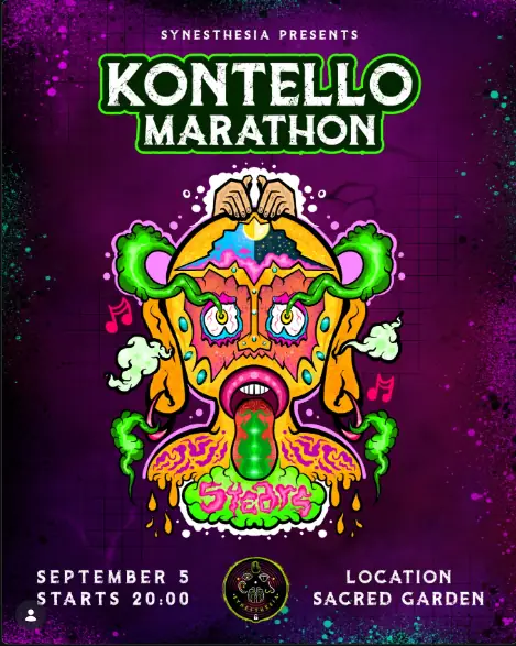 Synesthesia: Kontello Marathon at Sacred Garden