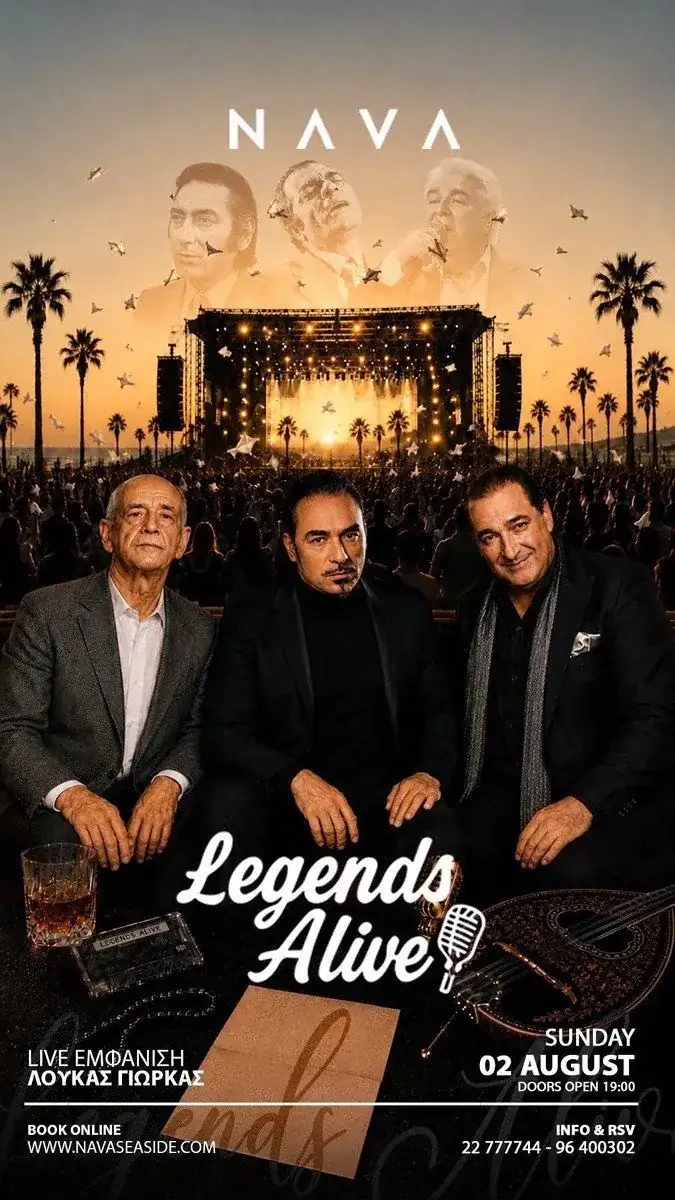 Legends Alive x Loukas Yiorkas: Greek Folk Music Night in Protaras