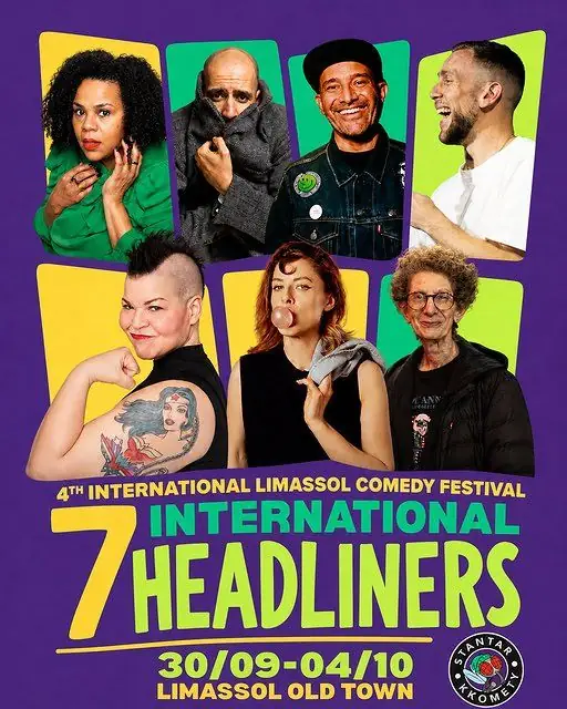 Limassol Comedy Festival: 7 International Headliners in Limassol