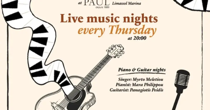 Live music nights at PAUL Limassol Marina