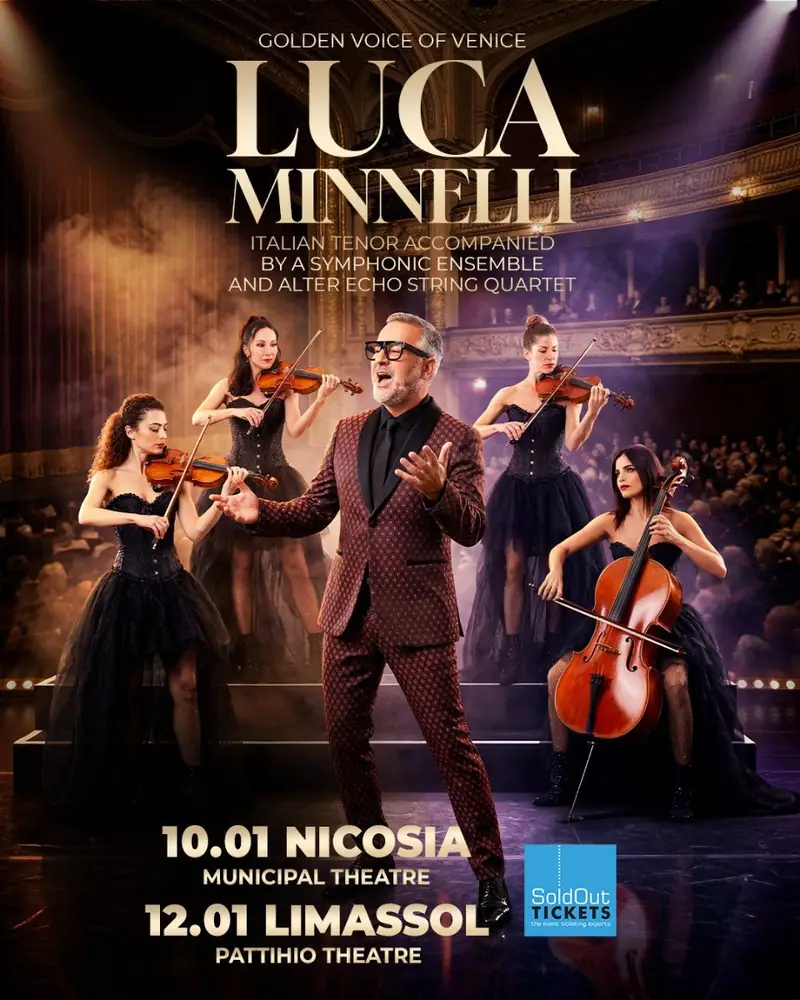 Luca Minnelli: Italian Tenor with Symphonic Ensemble in Cyprus