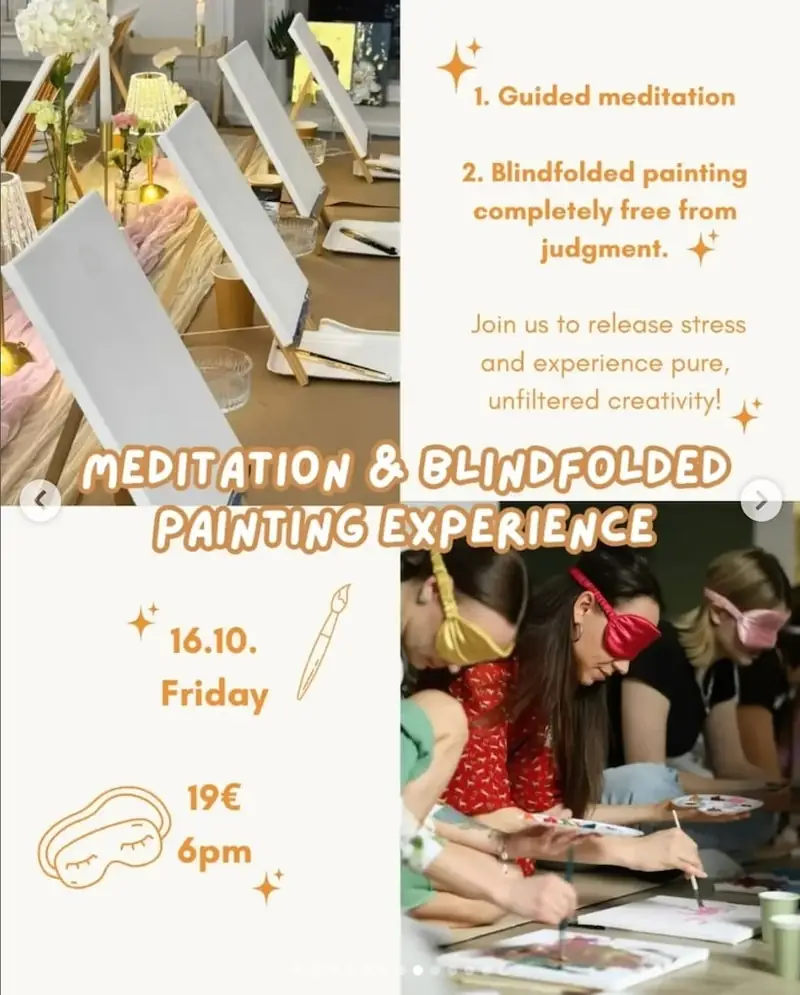 Meditation & Blindfolded Painting Experience