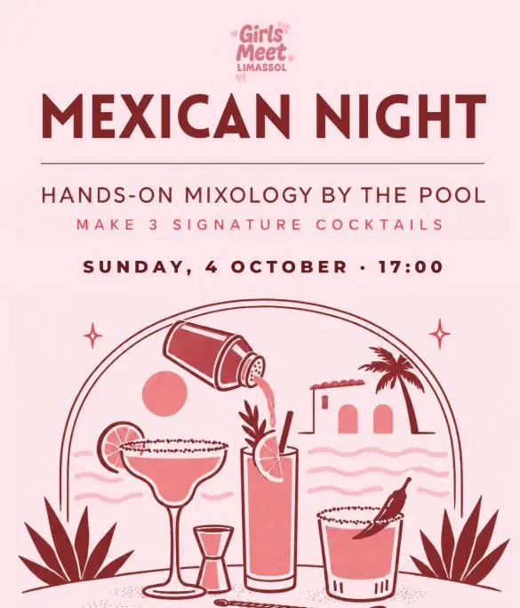 Mexican Night: Hands-On Mixology by the Pool in Paphos