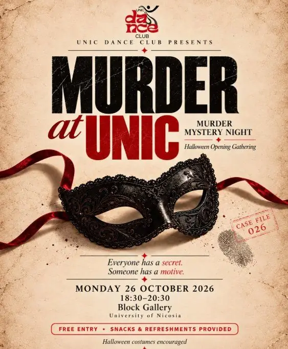 Murder at UNIC: Murder Mystery Night in Nicosia