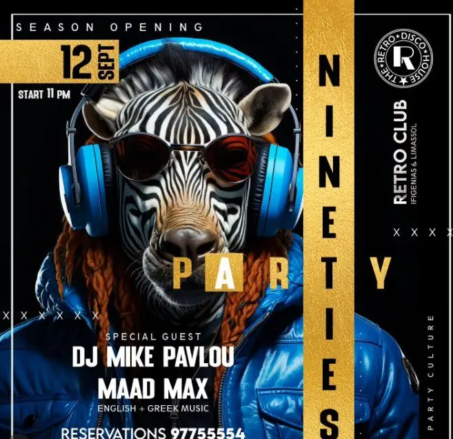 Nineties Party: Season Opening Night at Retro Club Limassol