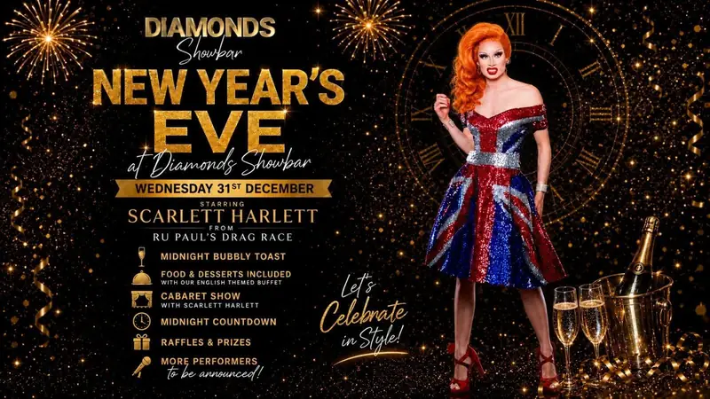 NYE at Diamonds Showbar: Cabaret & Countdown in Ayia Napa