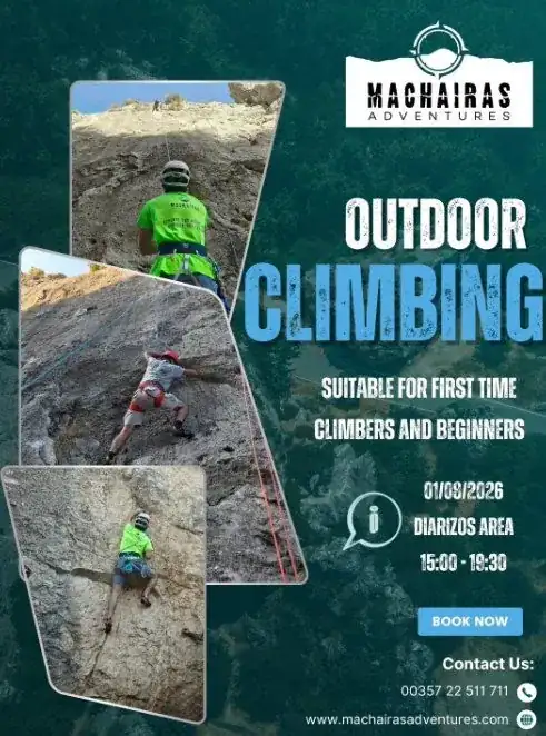 Outdoor Climbing for Beginners: Guided Session in Paphos