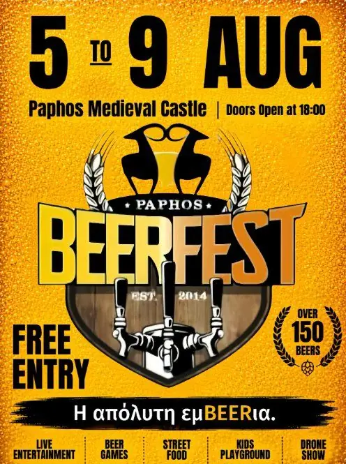 Paphos Beerfest: Free Beer Festival at Paphos Medieval Castle