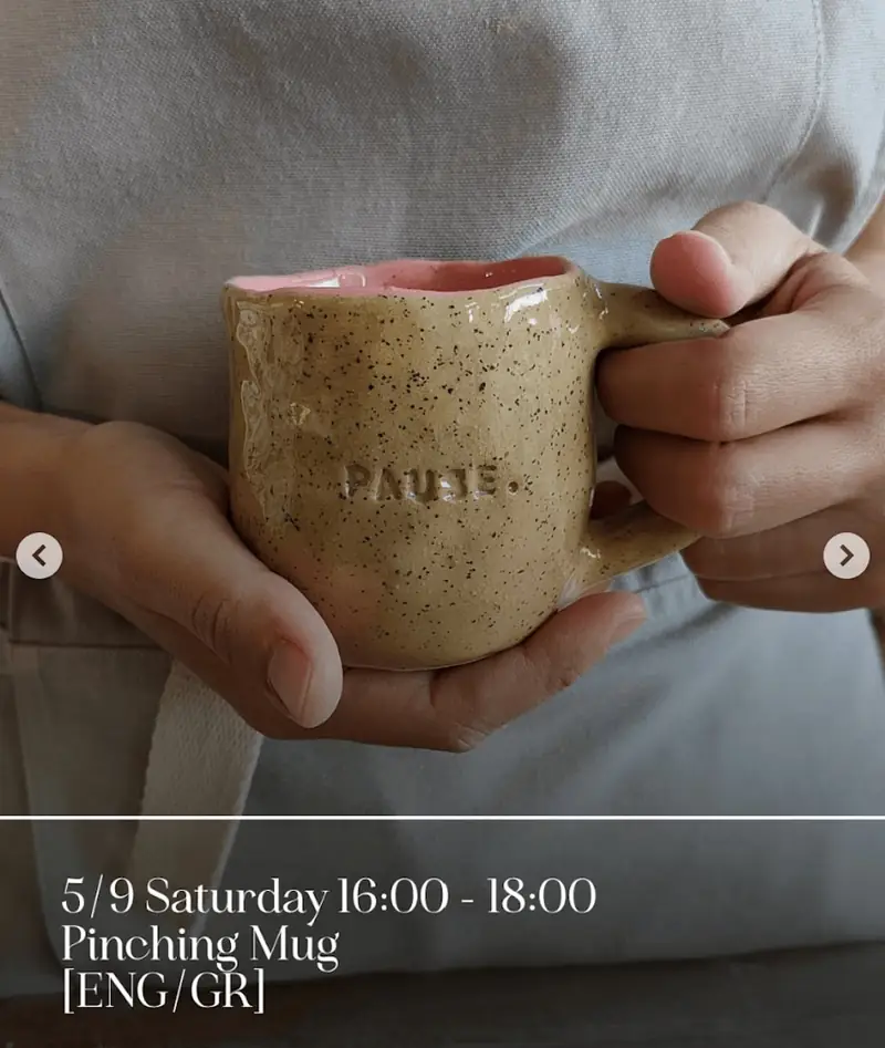 Pinching Mug September Ceramic Workshops
