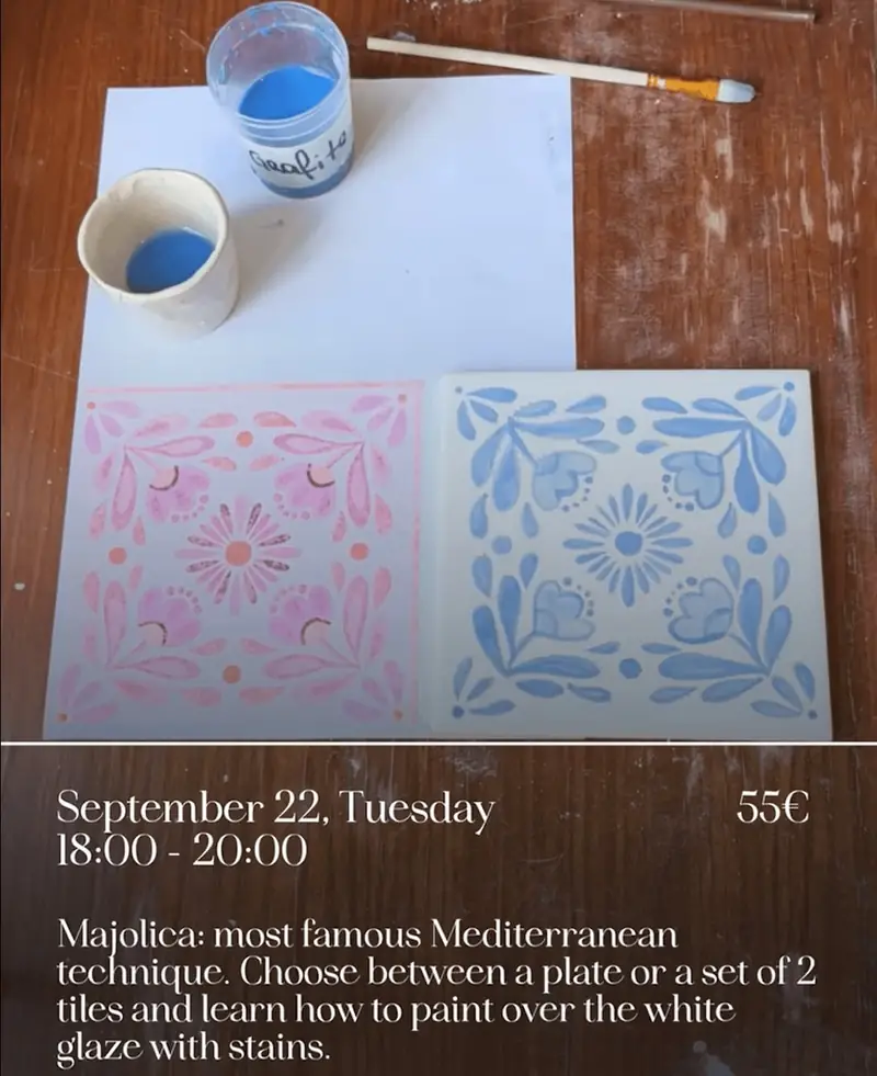 Portuguese Techniques Workshops – Majolica