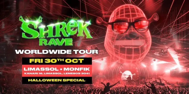 Shrek Rave: Halloween Special at Monfik, Limassol