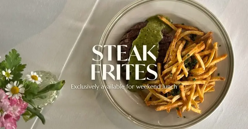 Steak Frites by Novél at The Agora Hotel