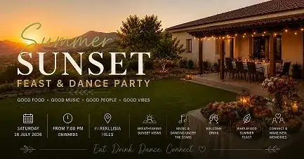 Summer Sunset Feast & Dance Party in Limassol