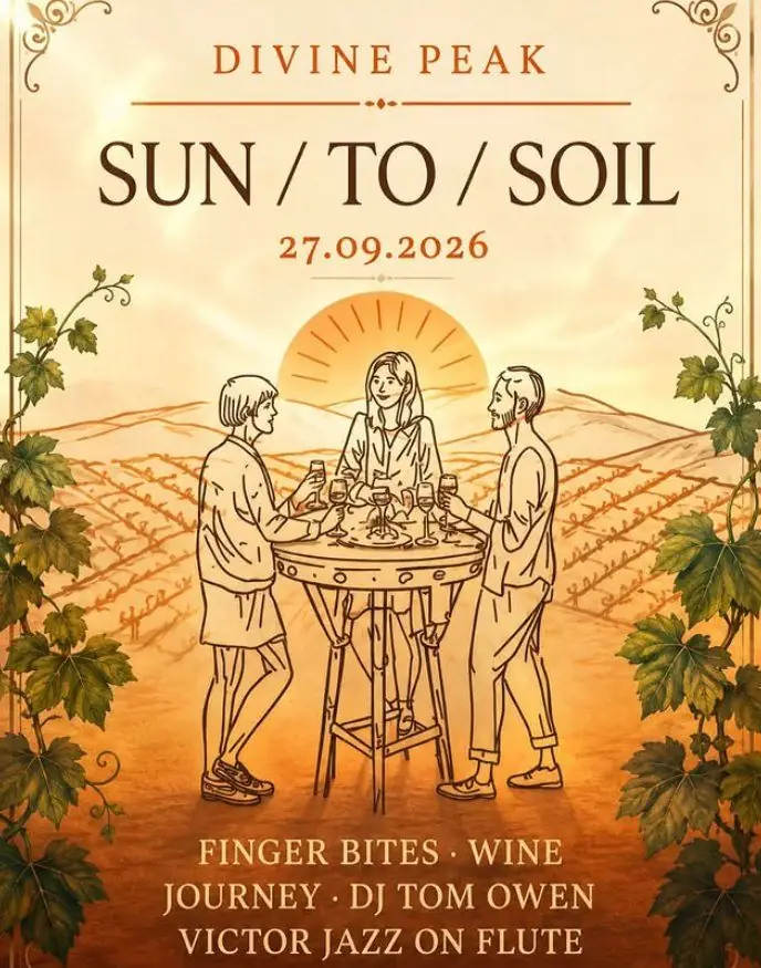 Sun to Soil: Rooftop Wine & Music Evening in Paphos