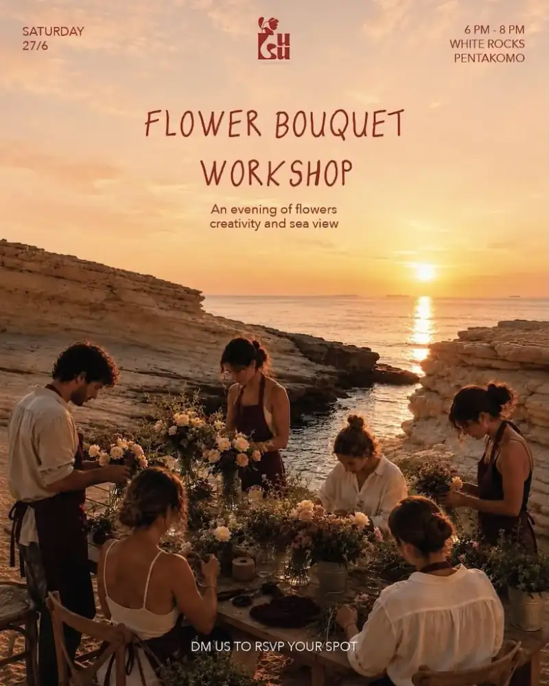 Sunset Blossom Bouquet Workshop