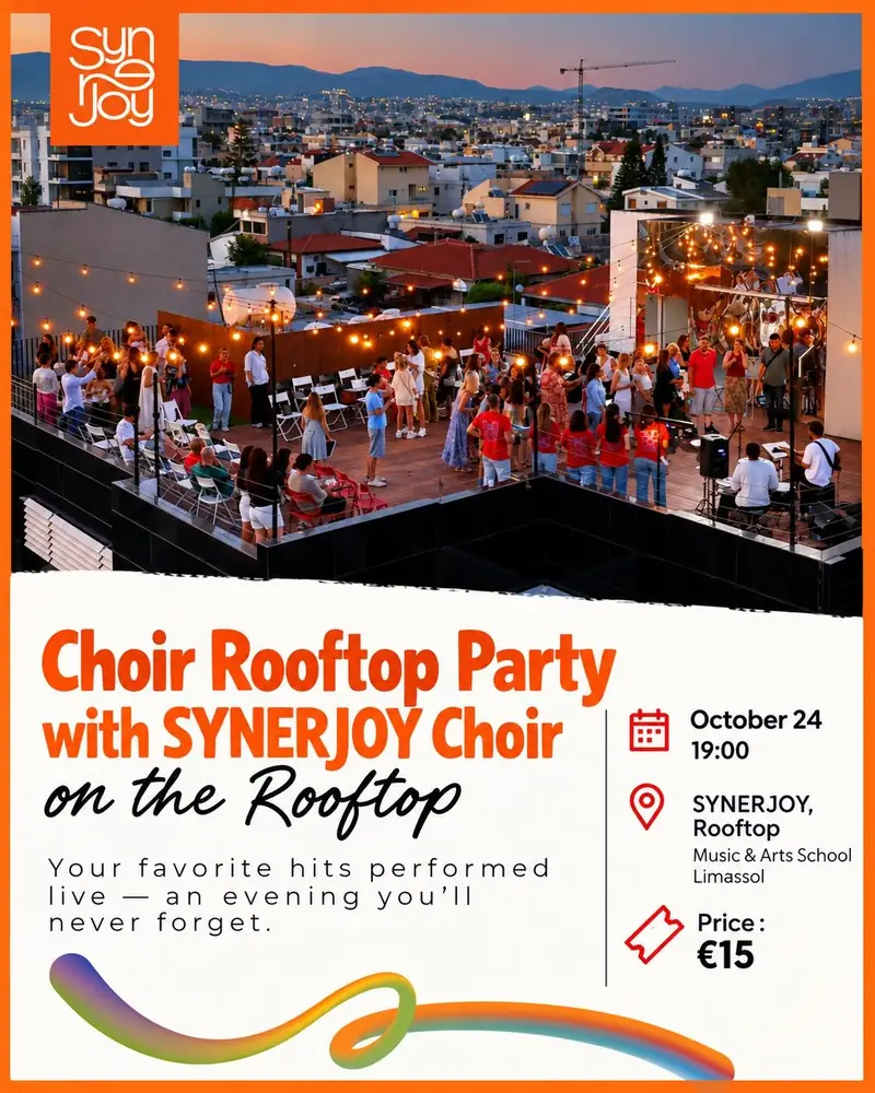 SYNERJOY Choir Rooftop Party: Live Music Evening