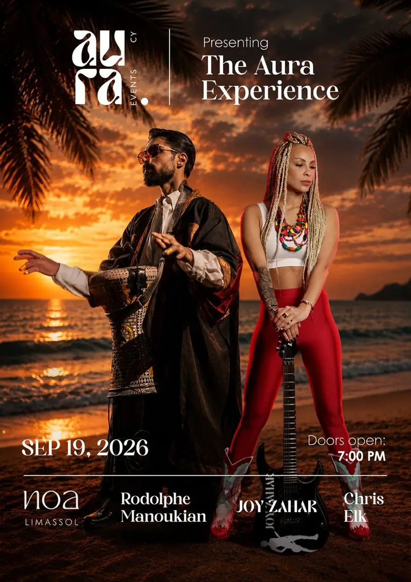 The Aura Experience: Live Music & Electronic Night at NOA Limassol