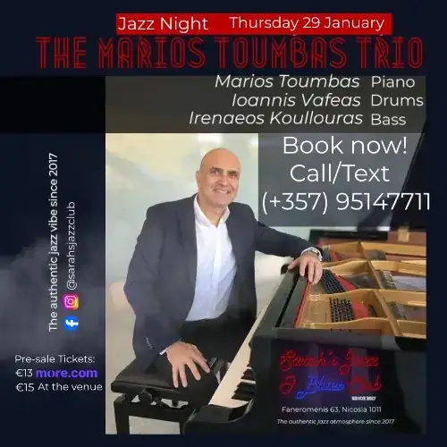 The Marios Toumbas Trio LIVE at Sarah's