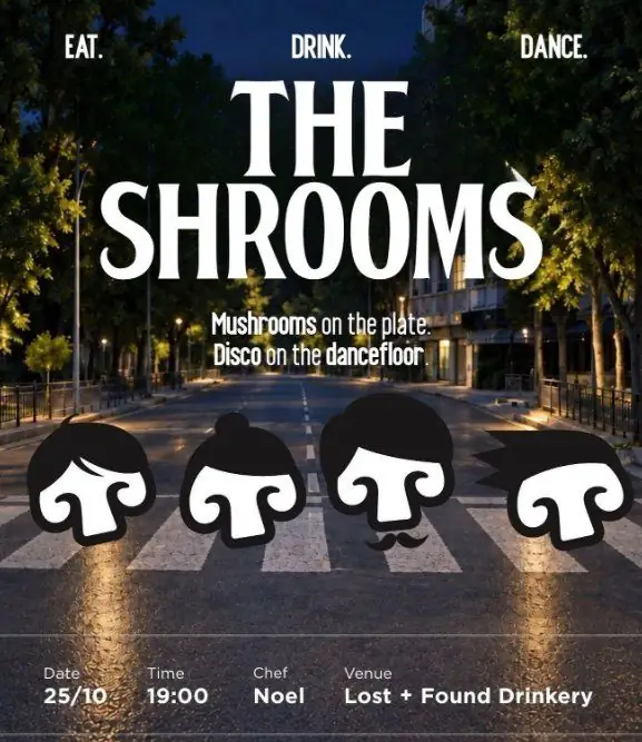 The Shrooms: Mushroom Dining & Disco Night in Nicosia