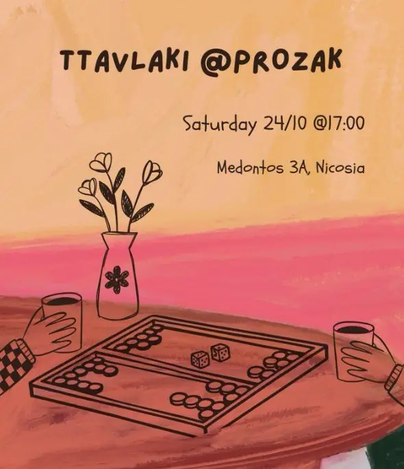 Ttavlaki at Prozak: Backgammon Social Gathering in Nicosia