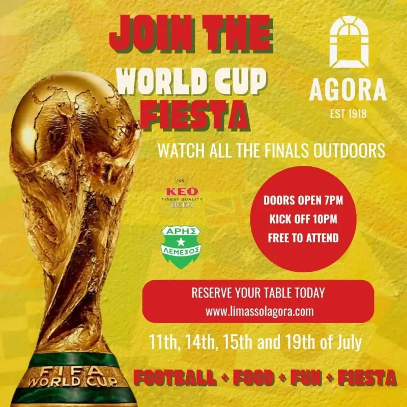 World Cup Fiesta: Outdoor FIFA Finals Screenings at Limassol Agora